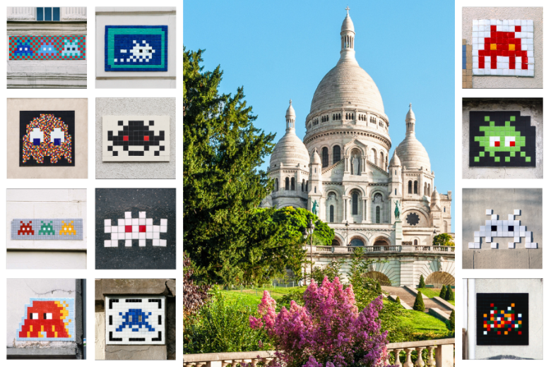 Invaders tour Montmartre Paris